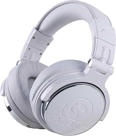 Pro Matte White Over-Ear Wired DJ Headphones