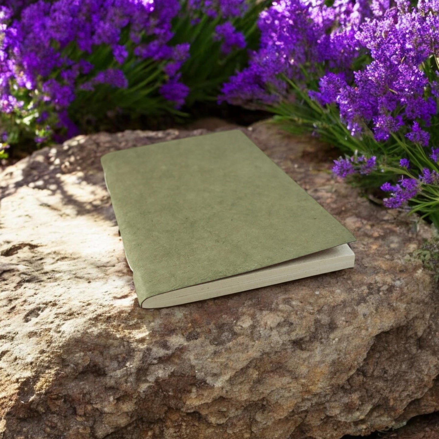 Vintage Nepali Notebook with Paper and Vegetable Cover