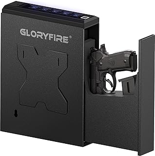 Biometric Gun Safe with Fingerprint and Key Access
