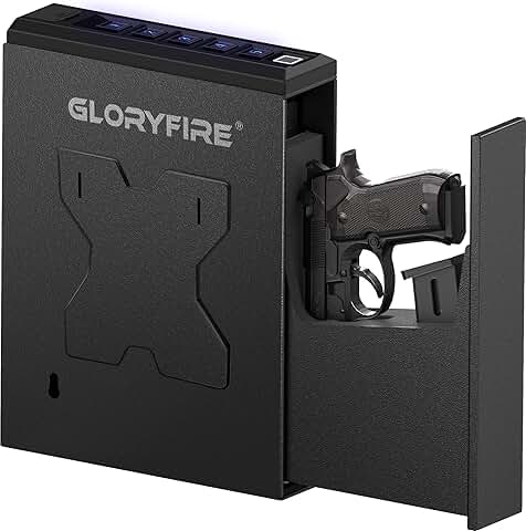 Biometric Gun Safe with Fingerprint and Key Access