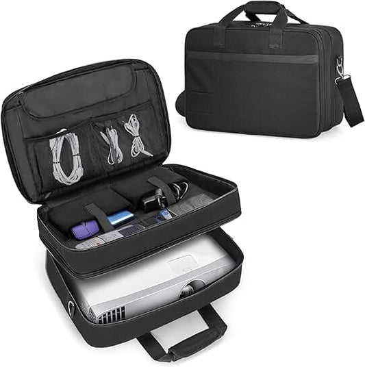 Black projector carrying case for most projectors