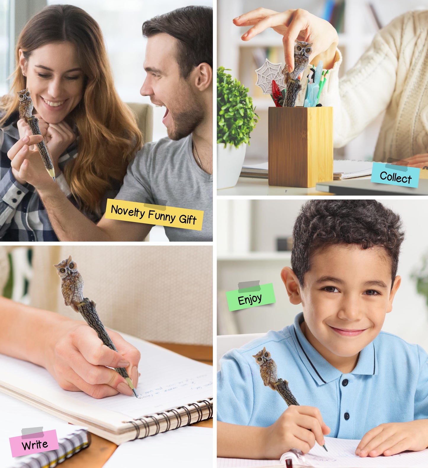 Colorful Owl Pen for Kids and Adults