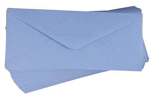Dusty Blue Business Mailing Envelopes, 96 Pack