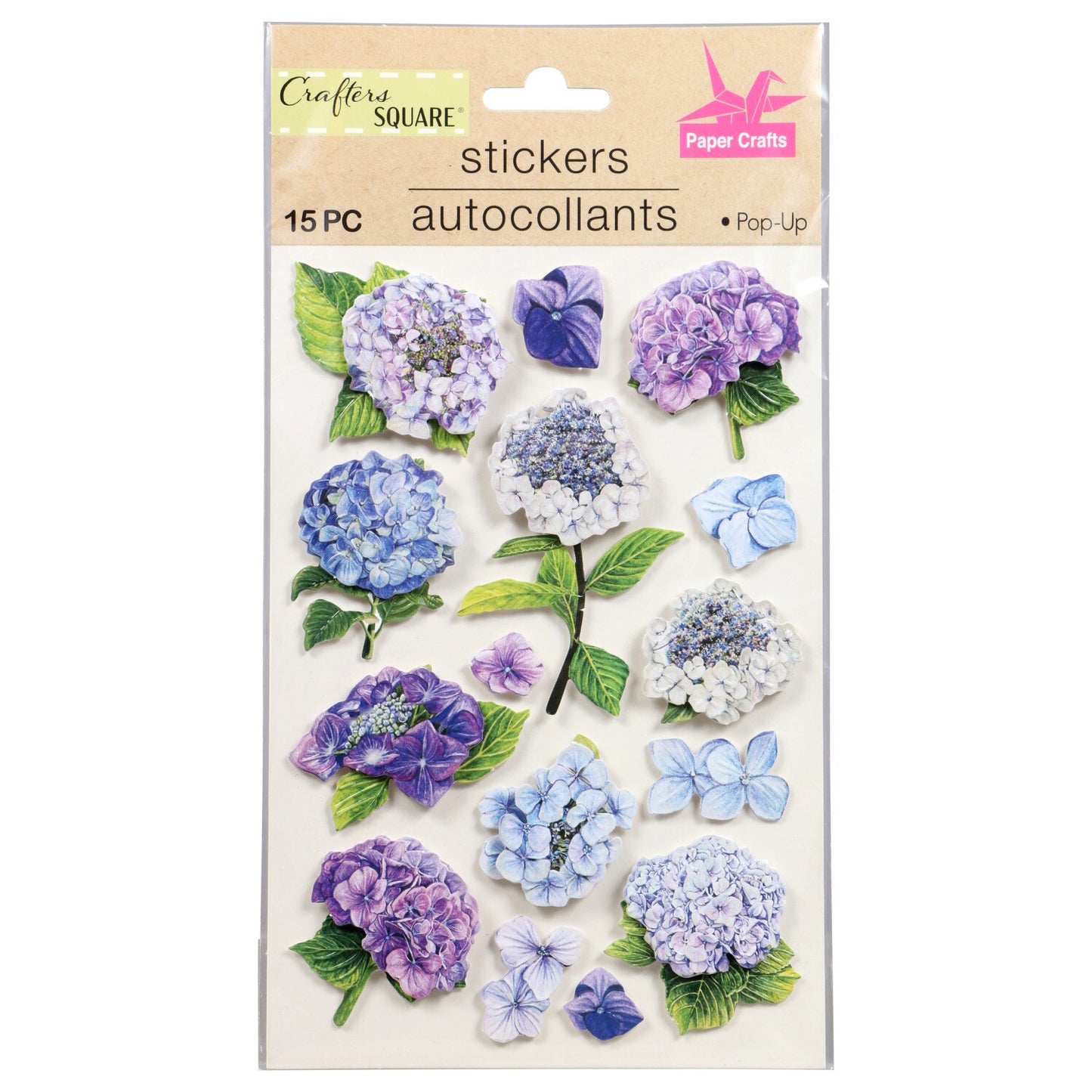 Crafter's Square Handmade Floral Embellishment Stickers (Pack of 36)