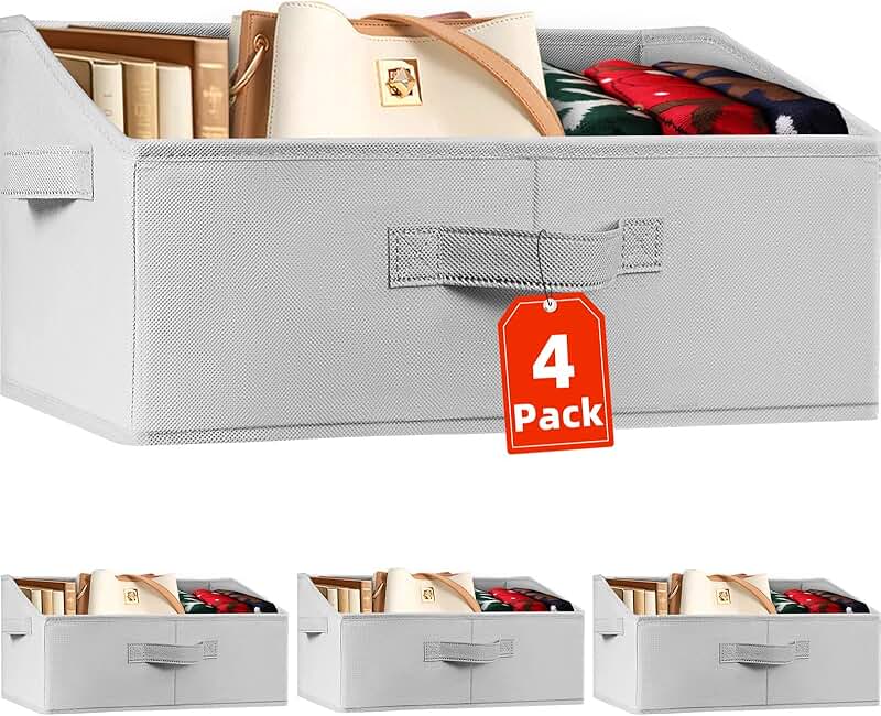 Large Collapsible Fabric Storage Bins for Clothes Toys and More