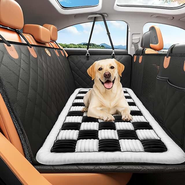 Backseat Dog Bed and Pet Seat Cover