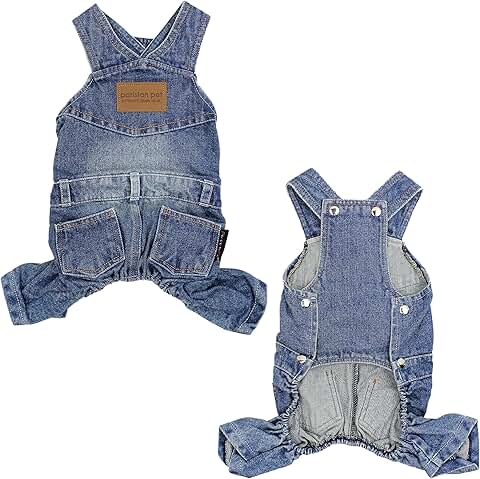Blue Dog Denim Overall for Large Dogs