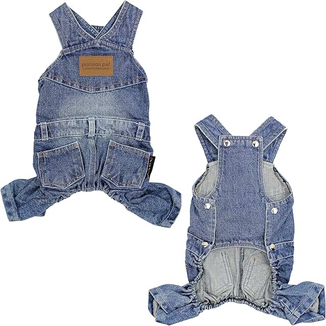 Blue Dog Denim Overall for Large Dogs