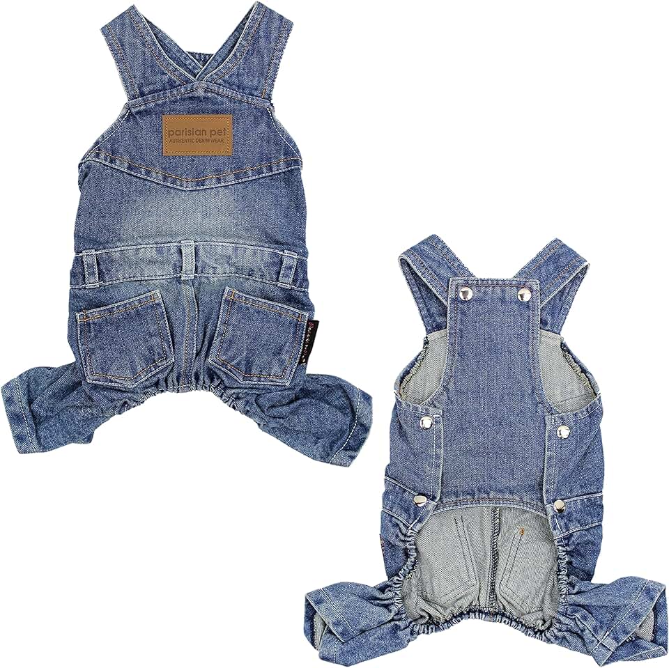 Blue Dog Denim Overall for Large Dogs