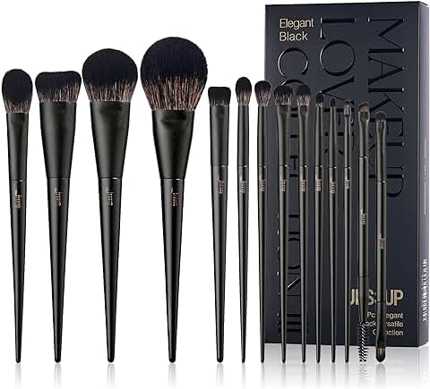 14-Piece Makeup Brush Set for Foundation, Eyeshadow, and Contour