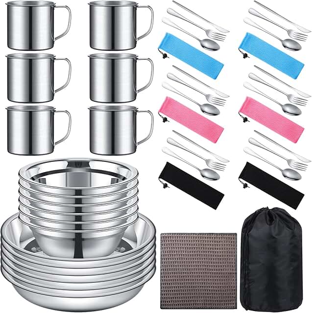 Outdoor Camping Cookware and Utensil Set
