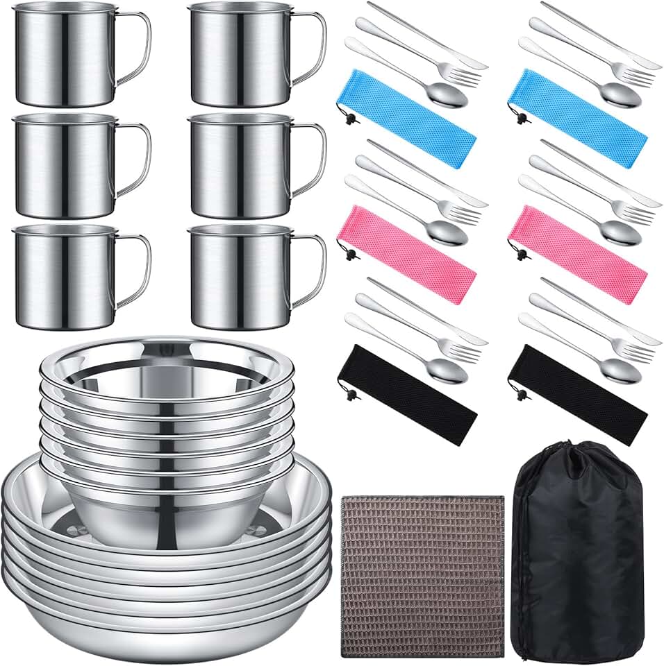 Outdoor Camping Cookware and Utensil Set