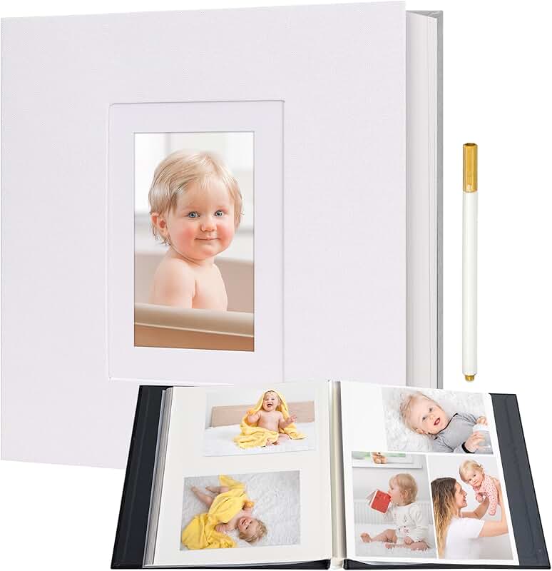 Self-Adhesive Photo Album with 40 Pages for 2x3 to 8x10 Photos
