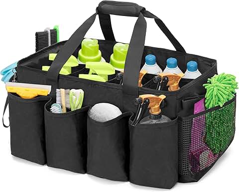 Large Cleaning Caddy with Handles for Tools and Supplies
