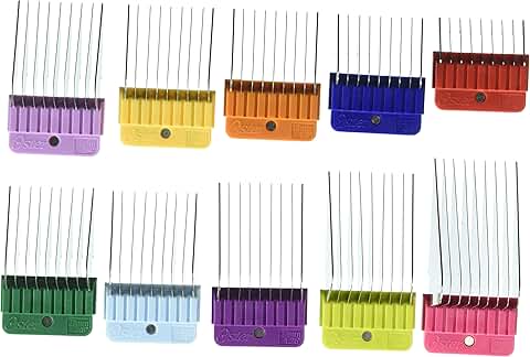 10-Piece Stainless Steel Pet Clipper Guide Comb Kit