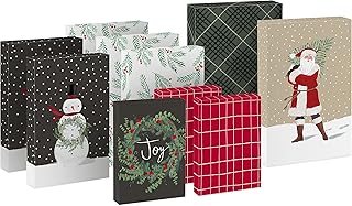 Christmas Shirt Boxes with Lids, 10 Pack