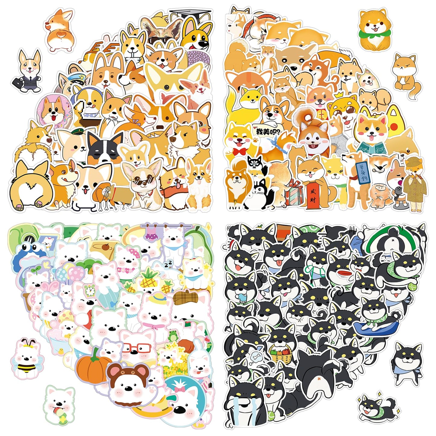 200 Cute Dog Stickers for Kids and Teens