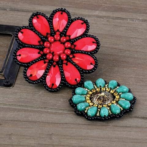 Multicolored Flower Craft Embellishments