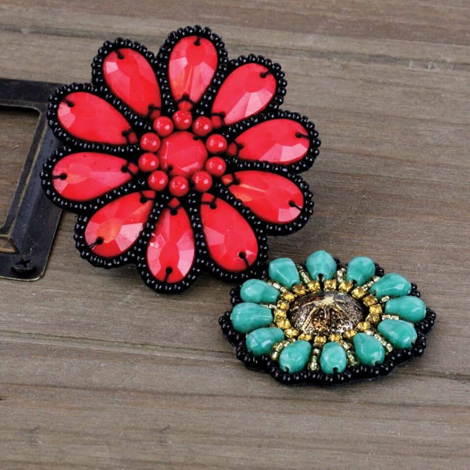 Multicolored Flower Craft Embellishments