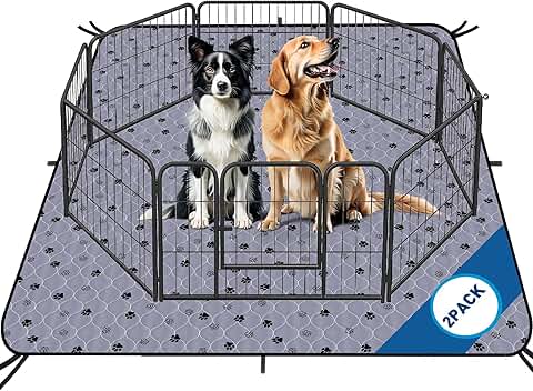 Washable Large Dog Pee Pads, 2 Pack