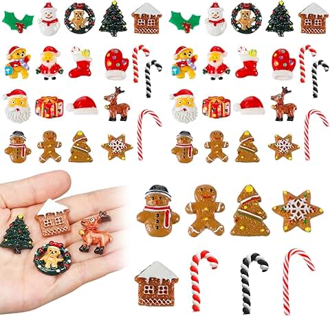 60 Christmas Miniatures for Crafts and Decorations