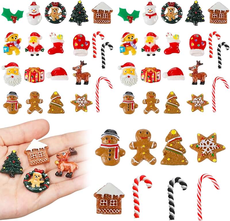 60 Christmas Miniatures for Crafts and Decorations