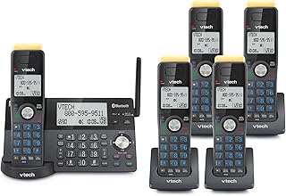 Long Range 5-Handset Cordless Phone with Answering Machine