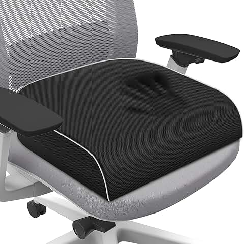 Large Memory Foam Cushion for Tailbone Pain Relief