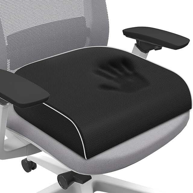 Large Memory Foam Cushion for Tailbone Pain Relief