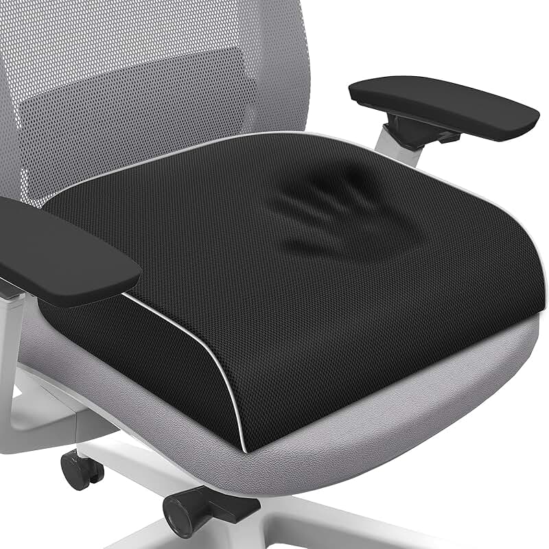 Large Memory Foam Cushion for Tailbone Pain Relief