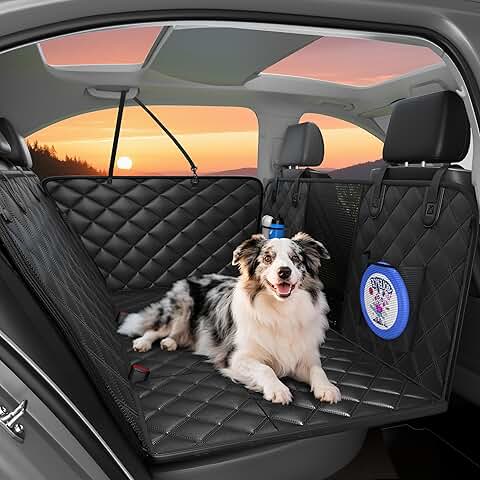 Dog Car Seat Cover for Back Seat, Waterproof and Scratch Resistant