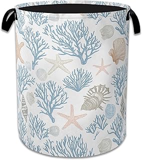 Foldable Ocean Laundry Basket with Handle