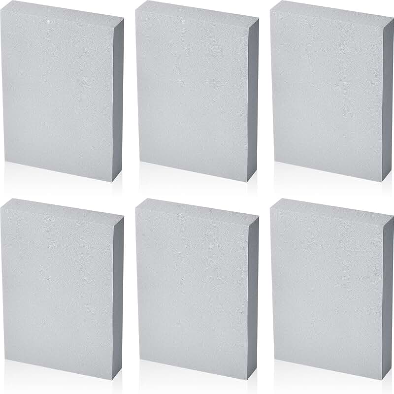 6 Foam Blocks for Crafting and Printing