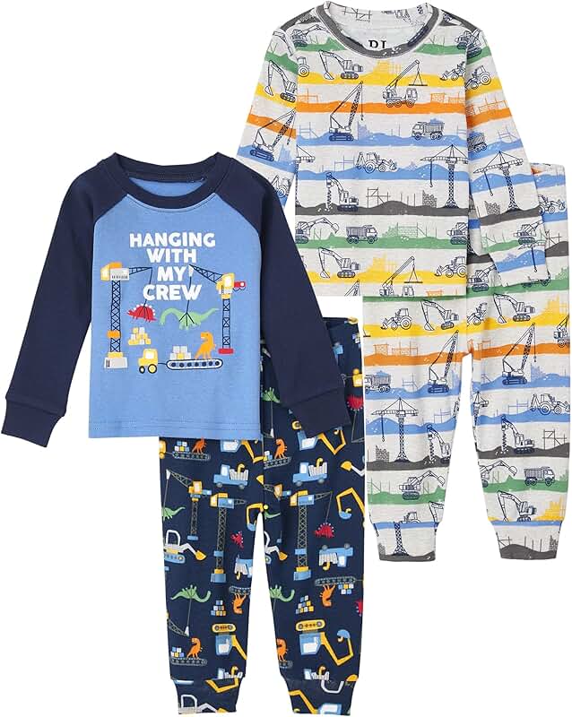 Baby boys long sleeve top and pants pajama set