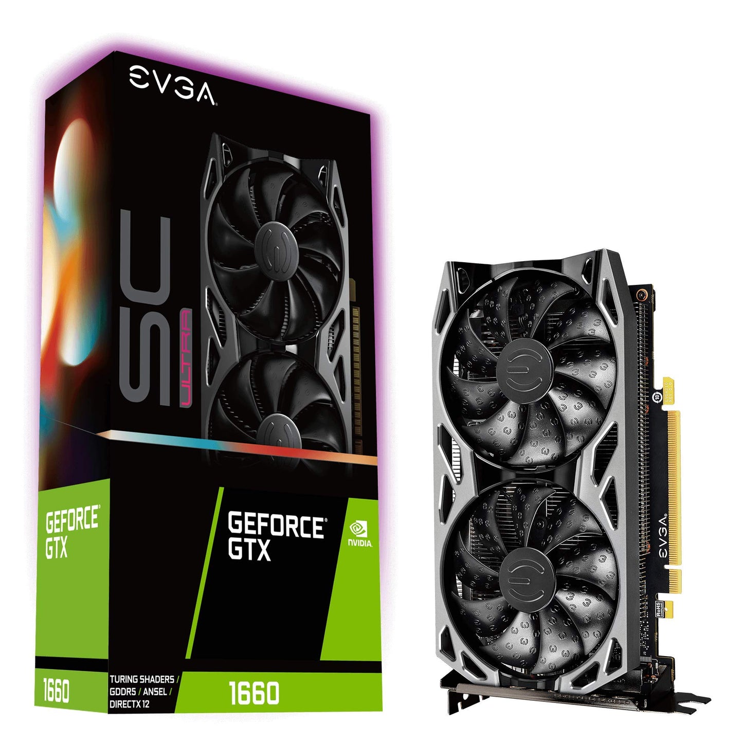 GeForce GTX 1660 SC Ultra Gaming, 06G-P4-1067-KR, 6GB GDDR5, Dual Fan