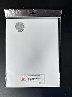 10 Sheets White Linen Textured Cardstock 8.5x11 inches