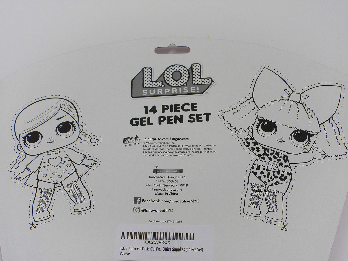 Assorted Glitter Gel Pen Set for Kids and Girls