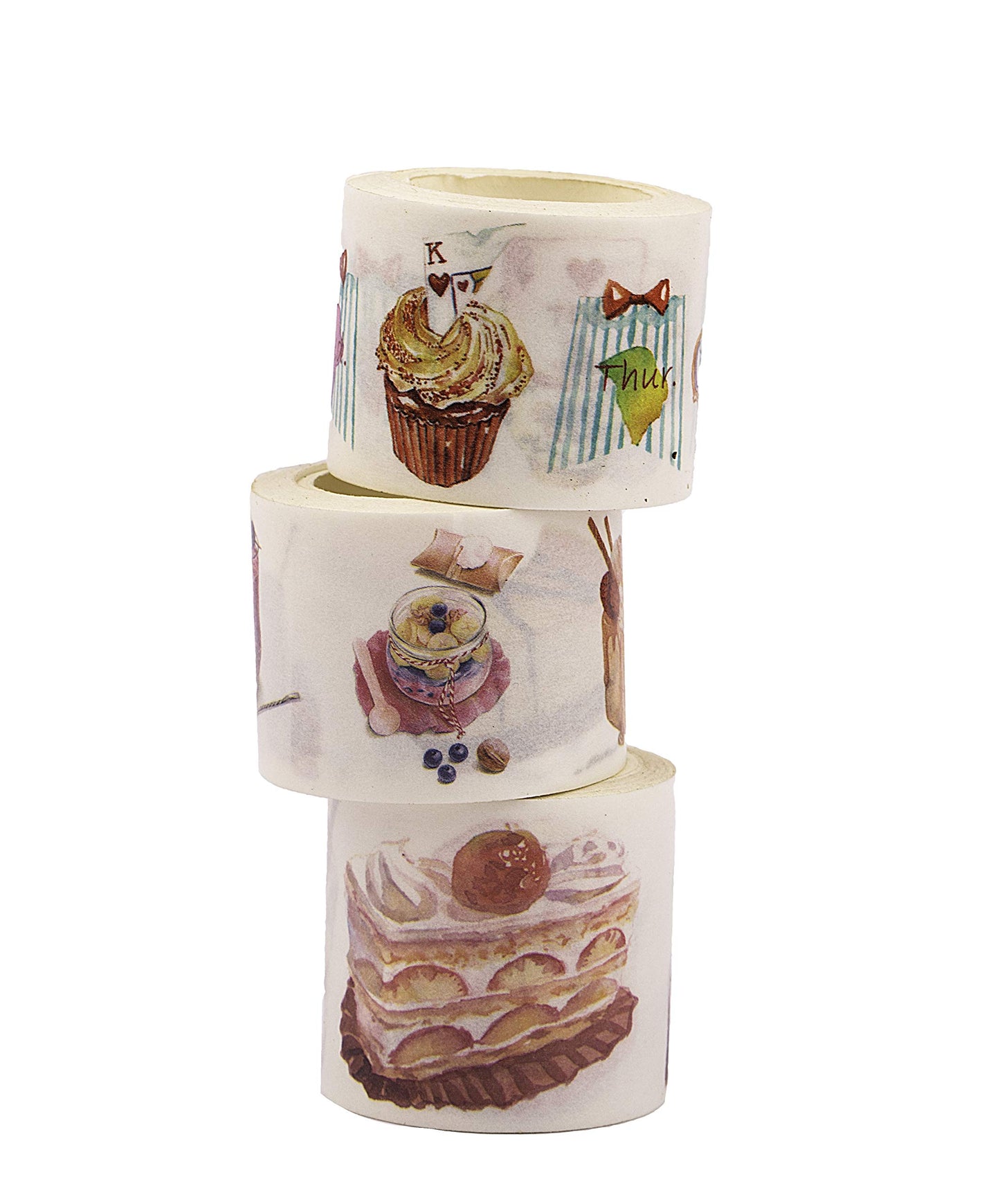 Navy Peony Sweet Dessert Washi Tape Set
