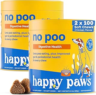 Happy Paws No Poo Chews for Dogs, Digestive Support