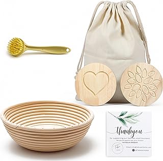 9-Inch Round Sourdough Bread Proofing Basket Set