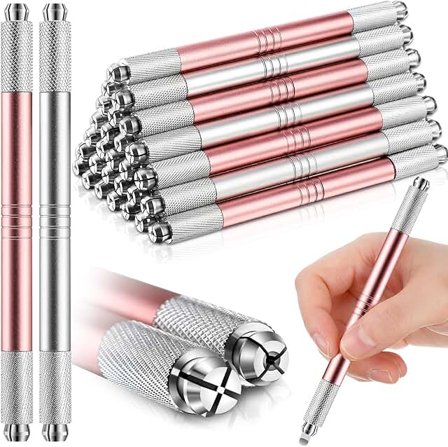 30-Piece Double-Sided Aluminum Eyebrow Pen Set