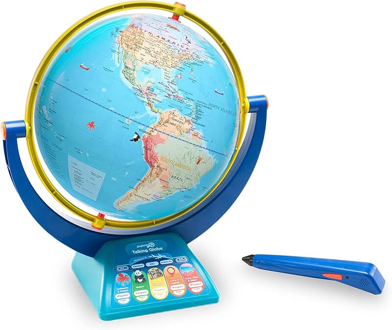 Interactive Talking Globe for Kids Ages 4+