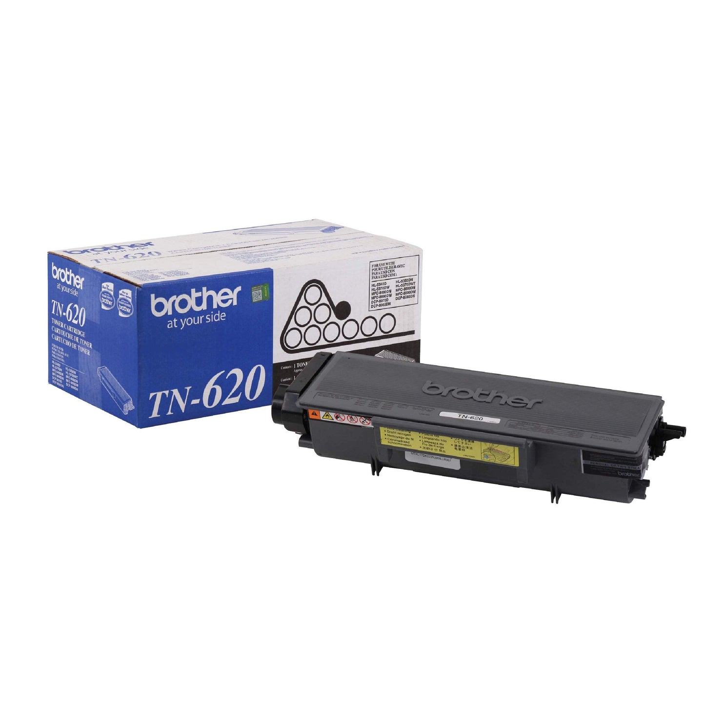 TN-620 DCP-8080 8085 HL-5340D 5350 5370 MFC-8480 8680 8690 8890 Toner -Cartridge (Black) in Retail Packaging, 1 Size