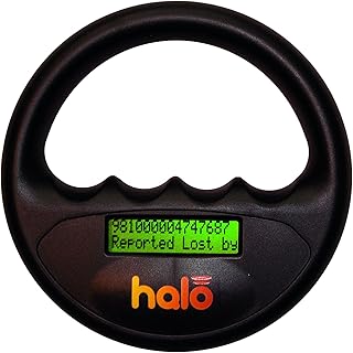 Black Microchip Scanner, 135mm diameter, 33mm height