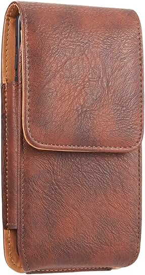 Leather Belt Loop Holster Case for iPhone 13 14 Pro and More