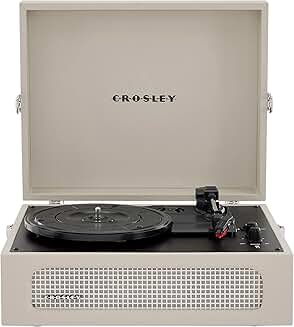 Vintage Portable Vinyl Record Player with Bluetooth and Built-in Speakers