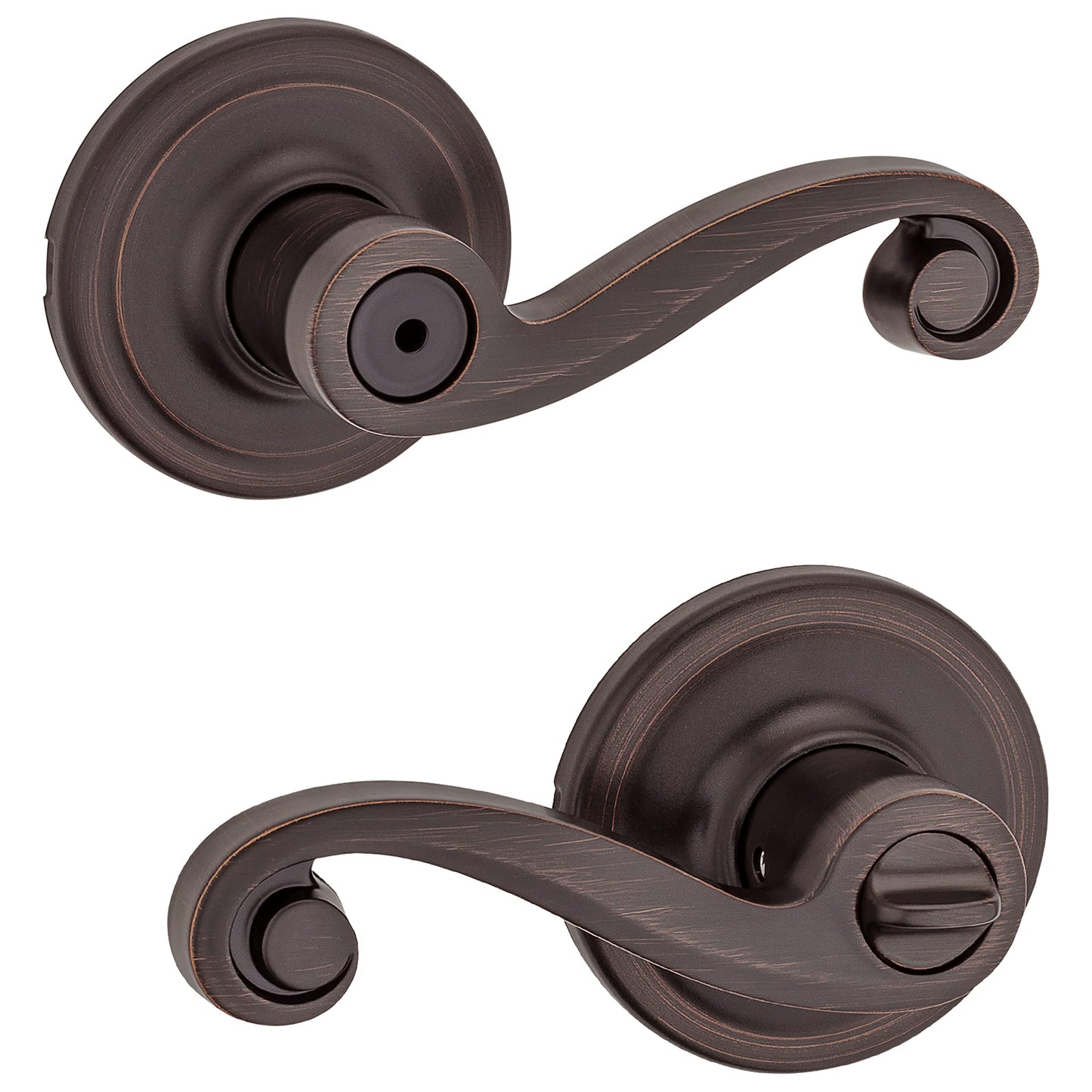 97300-833 Lido Bed/Bath DoorLever, Pack of 1, Venetian Bronze