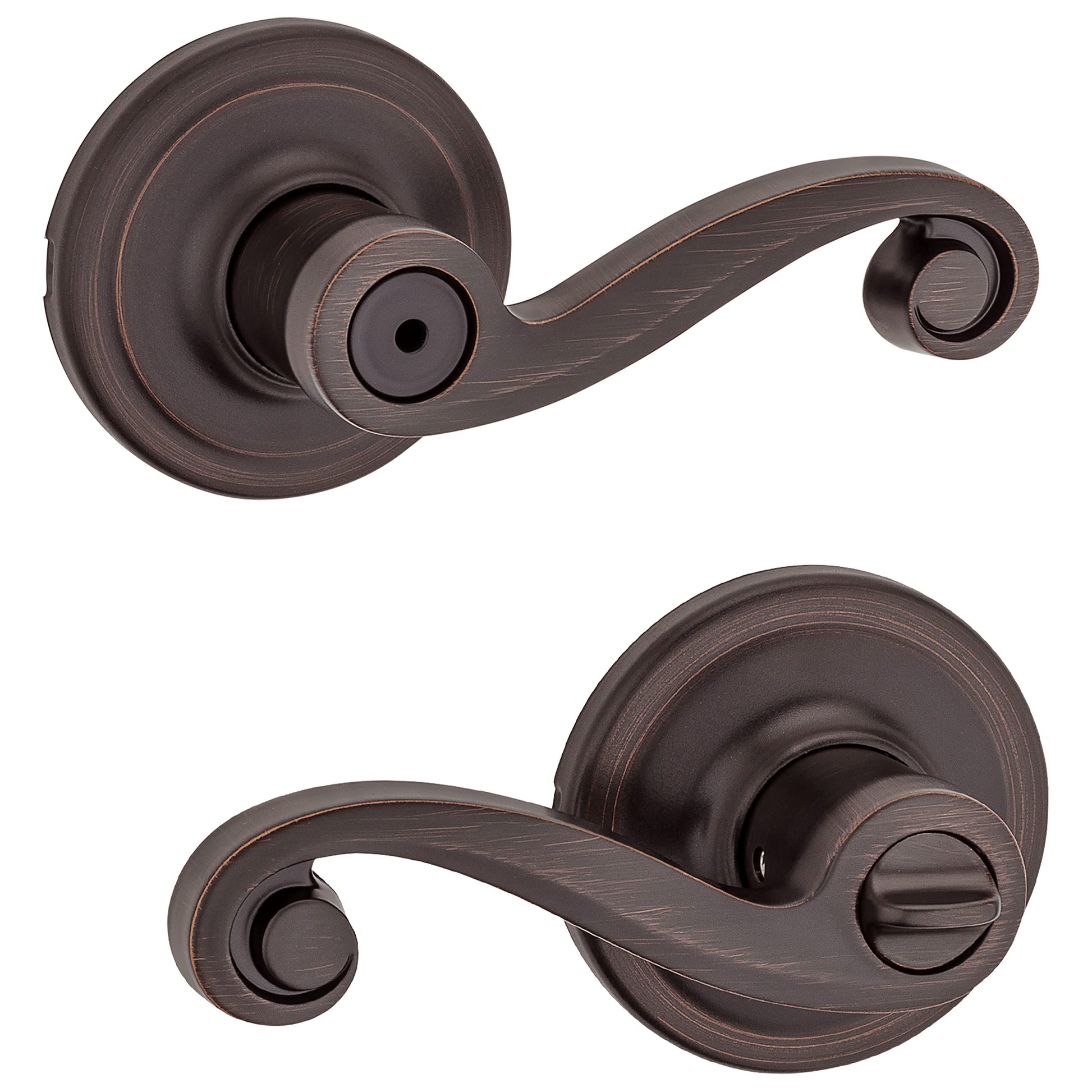 97300-833 Lido Bed/Bath DoorLever, Pack of 1, Venetian Bronze