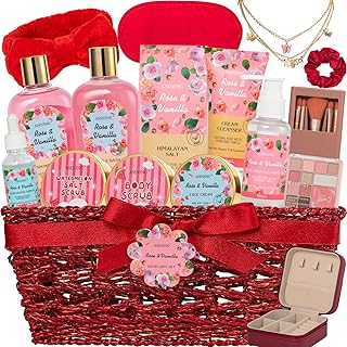 Luxury Rose and Vanilla Spa Gift Set for Women