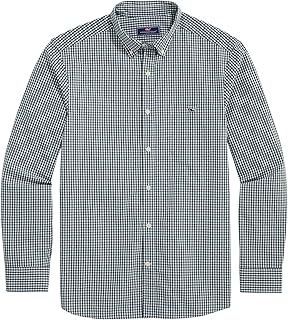 Men's Stretch Gingham Poplin Shirt